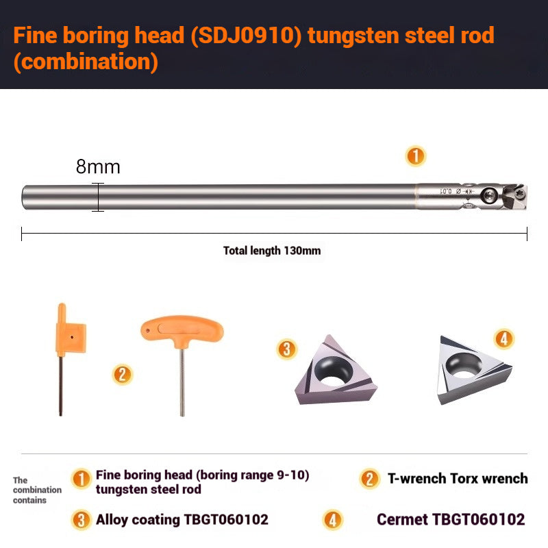 1070-SDJ Fine Boring Tools Fine Boring Heads Adjustable BT40 Fine Boring Tools Set Machining Center Small Bore Fine Boring Tools Shandong Denso Pricision Tools Co.,Ltd.